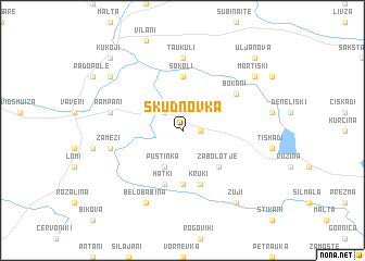 map of Skudnovka