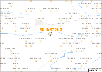 map of Skudstrup