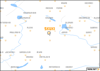 map of Skuki