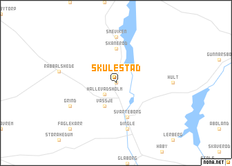 map of Skulestad