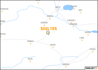 map of Skultes
