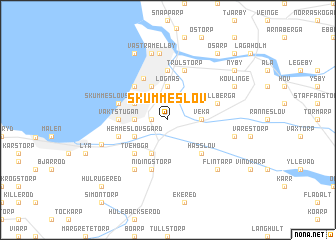 map of Skummeslöv