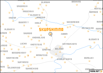 map of Skupshinina