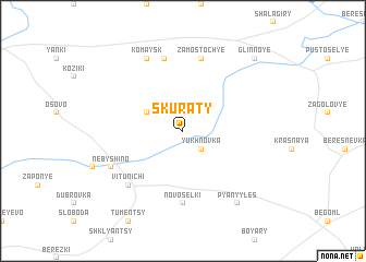 map of Skuraty