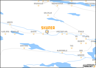 map of Skureå