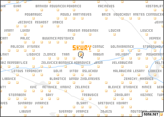 map of Skŭry