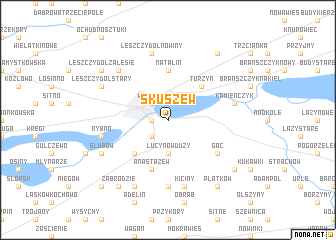 map of Skuszew