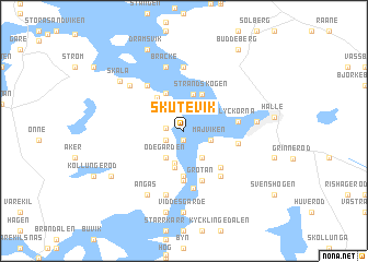 map of Skutevik