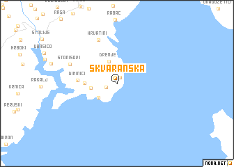 map of Škvaranska
