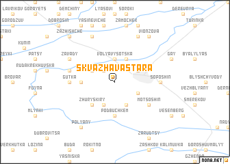 map of Skvazhava Stara