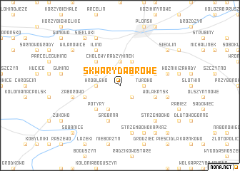 map of Skwary Dąbrowe