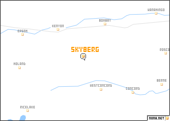 map of Skyberg