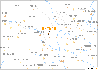map of Skýdra