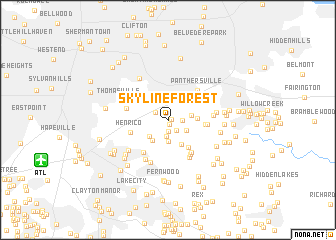 map of Skyline Forest