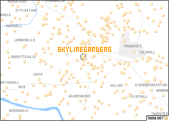 map of Skyline Gardens