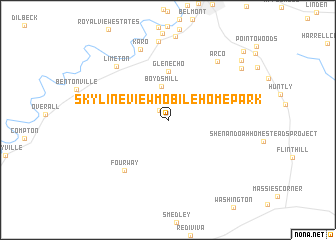 map of Skyline View Mobile Home Park