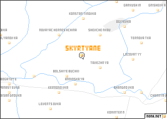 map of Skyrtyane