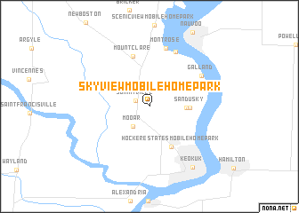 map of Skyview Mobile Home Park