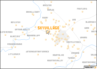 map of Sky Village