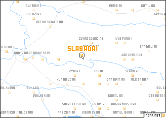 map of Slabadai