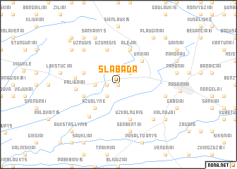 map of Slabada