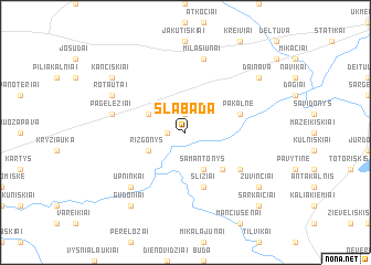 map of Slabada