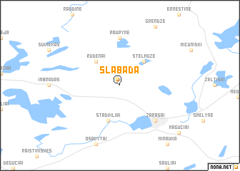 map of Slabada