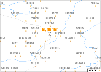 map of Slabada