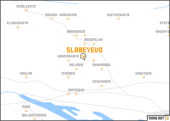 map of Slabeyevo