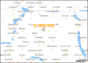 map of Słaboszewo