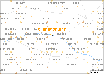 map of Słaboszowice