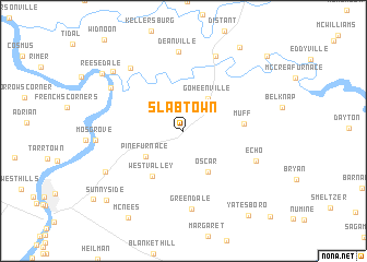 map of Slabtown