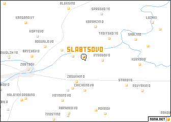 map of Slabtsovo