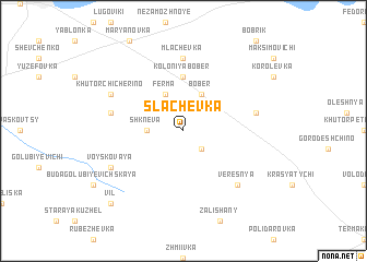 map of slachëvka