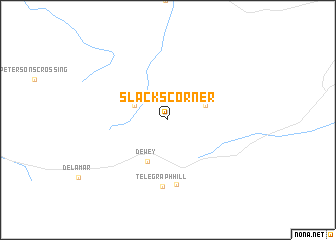 map of Slacks Corner