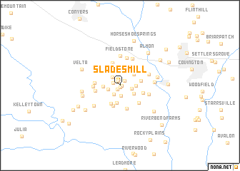 map of Slades Mill