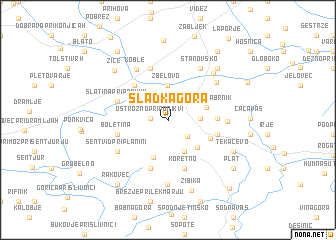 map of Sladka Gora