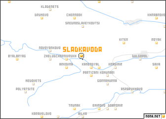 map of Sladka Voda