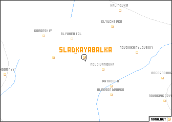map of Sladkaya Balka