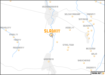 map of Sladkiy