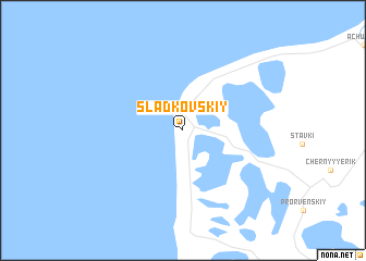 map of Sladkovskiy