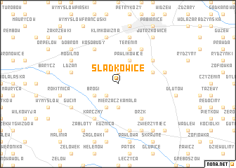 map of Ślądkowice