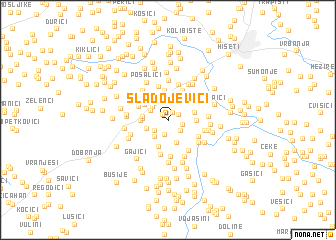 map of Sladojevići