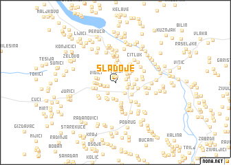 map of Sladoje