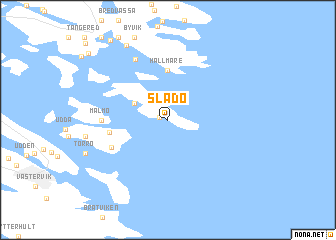 map of Sladö