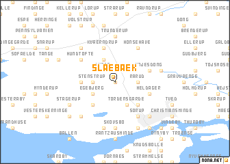 map of Slæbæk