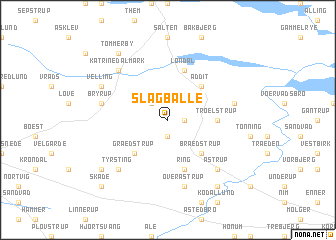 map of Slagballe