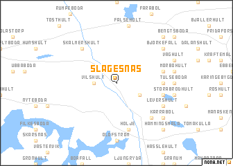 map of Slagesnäs