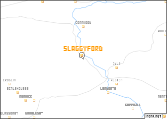 map of Slaggyford