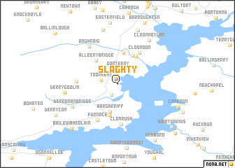 map of Slaghty